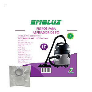 Filtro Para Aspirador de Pó Emblux A-10