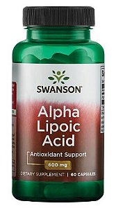Ácido Alfa Lipóico (Alpha Lipoic Acid) 600mg | 60 Cápsulas - Swanson ULTRA