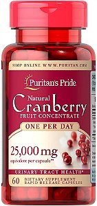 Cranberry 25.000mg| 60 Cápsulas Rapid Release (Absorção Rápida) - Puritan's Pride