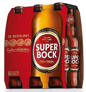 Pack Cerveja Portuguesa Super Bock 6 unidades