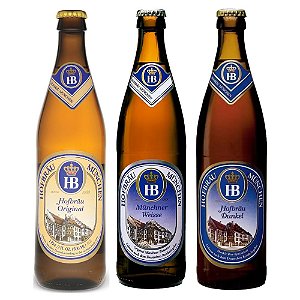 Kit Cerveja Alema Hofbrau 3 unids feitas pela Prefeitura de Monique