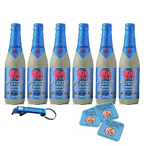 Delirium Tremens 330ml 6 Unds + Chaveiro Delirium + Bolachas