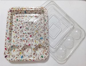 EMBALAGEM PASCOA P/ FATIA DE BOLO SLICE CAKE BRIGADEIRO / DOCES - 10 UNI