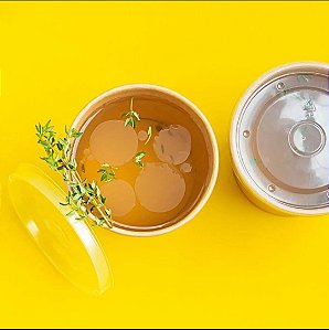 Pote Papel Molho 100 Ml Kraft 200un C/ Tampa Degustação