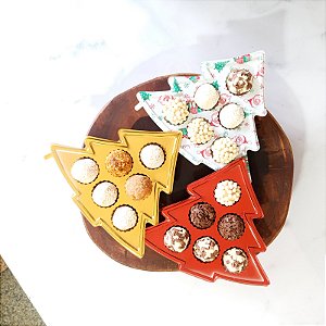 Blister Arvore De Natal Embalagens Para Doces - 60uni