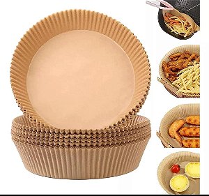 Forma Airfryer Descartável para Formas Forro Papel Antiaderente - 50uni