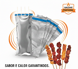 EMBALAGEM PARA ESPETINHO E CREPES SACO LISO TÉRMICO - 1000 Unidades