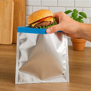 EMBALAGEM PARA TAPIOCAS, CREPES, LANCHES, DOCES SACO TÉRMICO LISO - 500 Unidades