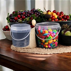 Balde Plastico Atoxico Com Lacre Para Alimentos E Outros 3,2 Litros - 10 unidades