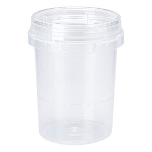 Pote Plástico Redondo Com Lacre 100ml - 50 unidades