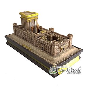 Templo de Salomão - Porta Objetos - caixa com Placa em Aço Gravada à Laser