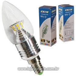 Lâmpada LED tipo vela 5W (bivolt)