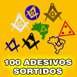 Kit - 100 Adesivos Sortidos em Vinil (diversos modelos e cores)