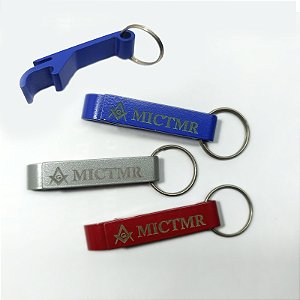 Chaveiro Abridor de Garrafas - Esquadro, Compasso e MICTMR