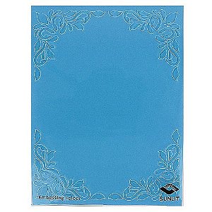 Placa de Textura Emboss 11 cm x 14,6 cm Carta Arabesco