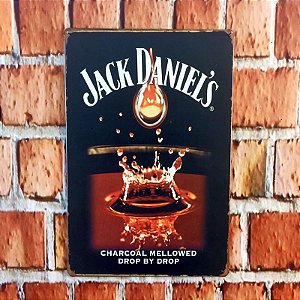 Placa em Metal Vintage de Jack Daniel's 30cm x 20cm Jack7