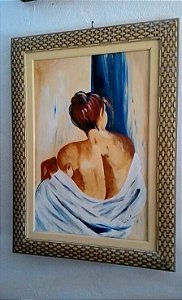 PINTURA OLÉO SOBRE TELA: MOÇA