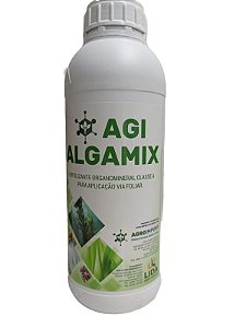 Agi Algamix 1 Litro Extrato De Algas Marinhas Via Foliar hormonios Naturais Betaínas, Citocininas defesa contra stress temperatura, umidade