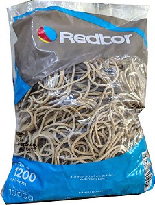 Elástico Látex Borracha Nº 18 pacote 1 Kg com 1.200 Unidades Dinheiro, Maçaria