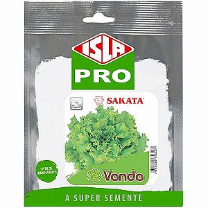 Alface Crespa Vanda Isla Sakata 1.000 Sementes Peletizadas