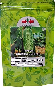 Sementes De Pepino Hibrido Cristal Pacote C/ 100 Gramas Ews