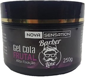 Gel Cola Barber Line Frutal - Alta Fixação - 250g
