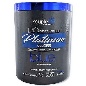 Pó Descolorante Profissional Platinum Blue 500g - Souple Liss
