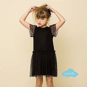 Vestido Fantasy Tule Preto