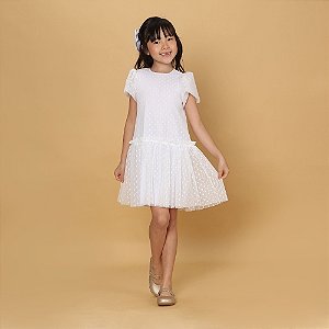 Vestido Fantasy Tule Branco