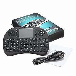 Mini Teclado Sem Fio Com Touchpad Mouse Ideal Para Smart Tv Pc Notebook