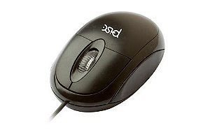 Mouse Óptico Preto – USB e PS2