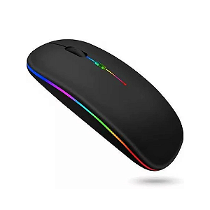 Mouse Sem Fio Recarregável Wireless Led Rgb Ergonômico Novo - B-Max