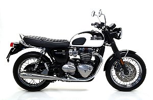 Ponteira Arrow dupla em inóx - Triumph Bonneville T120