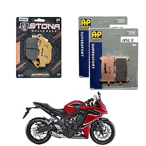 Kit De Pastilhas De Freio Dianteiro e Traseiro Ap Racing/Stona - Cbr 650 R 19-21