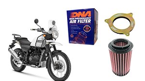 Filtro de ar esportivo DNA + tampa estagio2- Royal Enfield Himalayan