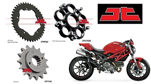 Coroa com Adaptador e Pinhão JT Sprockets Ducati Monster 796 (2012-2015)