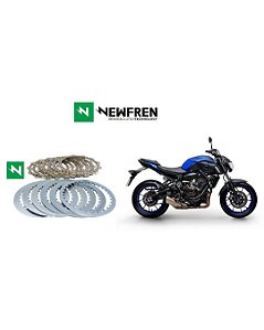 Kit Embreagem (Discos e Separadores) Newfren Yamaha MT07
