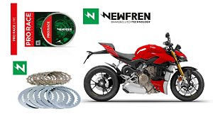 Kit Embreagem Pro Race (Discos e Separadores) Newfren Ducati Streetfighter V4