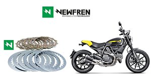 Kit Embreagem (Discos e Separadores) Newfren Ducati Scrambler 800 (15-20)