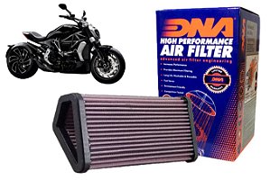 Filtro de ar esportivo DNA Ducati Diavel 1200 / Streetfighter 1198-1098-848 / Multistrada 1200
