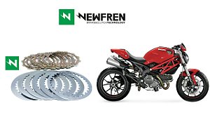 Kit Embreagem (Discos e Separadores) Newfren Ducati Monster 796