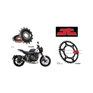 Coroa e Pinhão JT Sprockets Triumph Trident 660