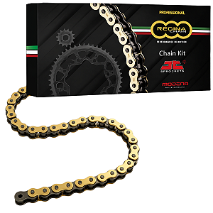 Corrente Regina Chain 525 X 124 SDZZ Gold com retentor em "Z"