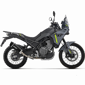 Ponteira Arrow Indy race Evo Aluminio preto - CF Moto Ibex 450 26~