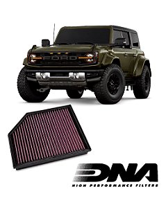 Filtro de ar esportivo DNA - Ford Bronco Raptor 3,0L