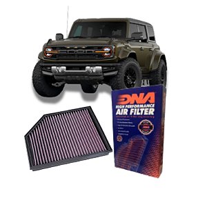 Filtro de ar esportivo DNA - Ford Bronco Raptor 3,0L