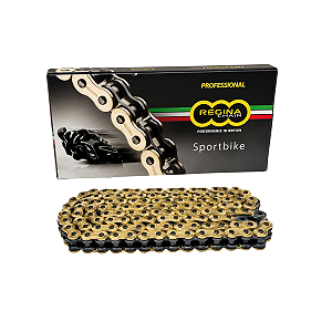 Corrente de transmissão Regina "Z" 525x120 Dourada - Sportbike- Touring - 137ZRP/00F