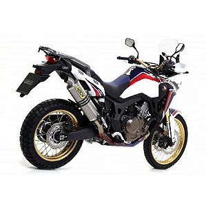 Ponteira Arrow Maxi Race end cap inóx - Honda Africa Twin 1000 ~