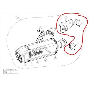 Protetor Akrapovic em carbono - BMW R 1200 / R 1250 GS