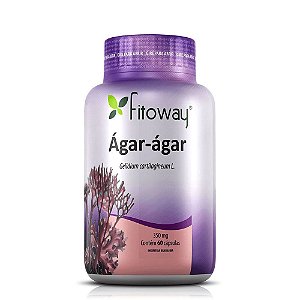 Ágar - Ágar Fitoway 350mg - 60 Cápsulas
